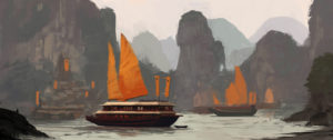 Wenguo - widok na port